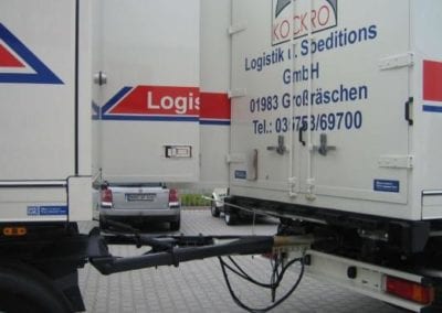 Faltwandaufbau mit Fußbodenheizung