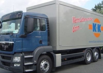 Isolierter Koffer mit Ladebordwand