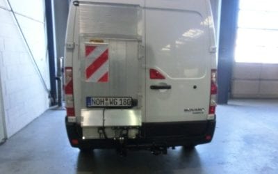 Klappbare Ladebordwand für Kleintransporter