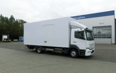 Trockenfrachtkoffer als Verteilerfahrzeug