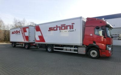 Durchladezug mit Kühlaufbau